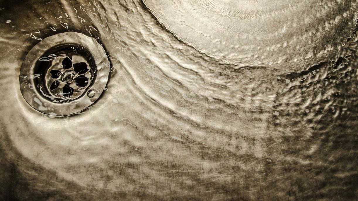 water circling the drain